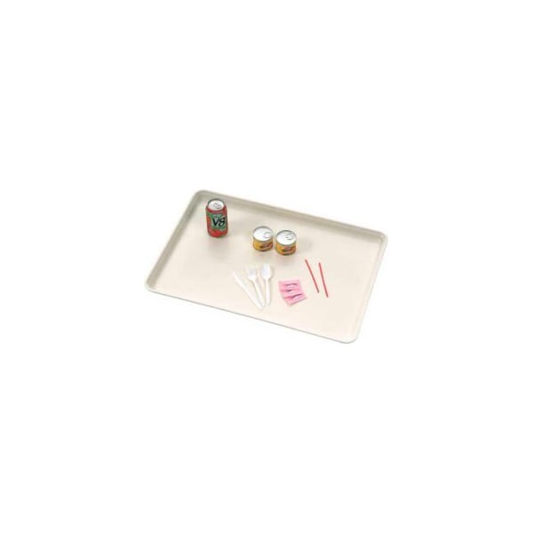 Mfg Tray MFG Molded Fiberglass 26 x 18 Off-White Fiberglass Component & Food Service Tray 332008-5218, PK12 332008-5218 - main